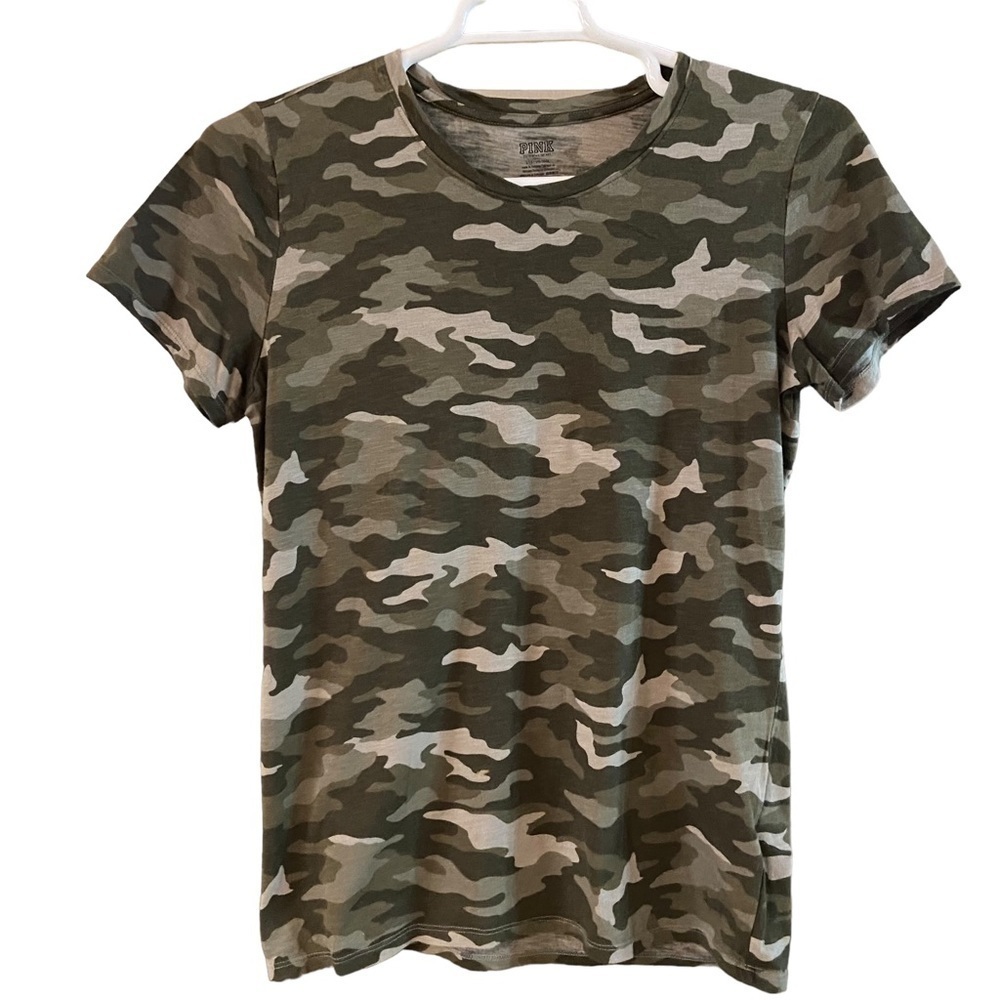 Victoria's Secret Pink Camo T-Shirt Size L